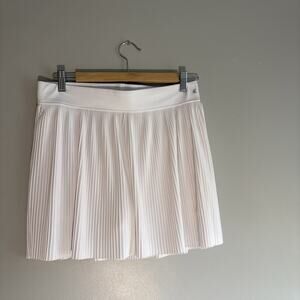 Kyodan Women's White Pleated Stretch Athletic Tennis Golf Skort Size M